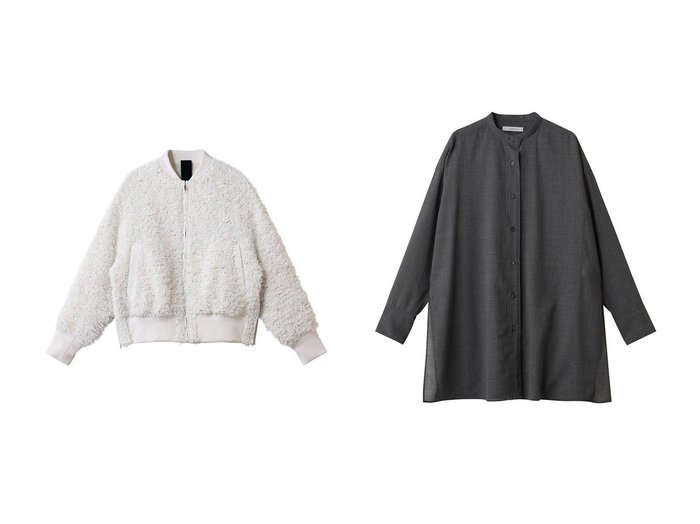【DOMELLE/ドメル】のLINTON ツイード ブルゾン&ウール ボイル シャツ おすすめ人気トレンドファッション通販アイテム 人気、トレンドファッション・服の通販 founy(ファニー) ファッション Fashion レディースファッション Fashion for Women アウター Coat / Outerwear Collection レディースジャケット・軽アウター Jackets ブルゾンジャケット・スポーティアウター Blouson Jackets トップス・カットソー Cut & Sew Tops シャツ・ブラウス・オフィスカジュアル Elegant Blouses & Button-Ups おすすめ Recommended / Our Picks エレガント 上品 Elegant カラフル Colorful Design ジャケット Jacket, Outerwear スラックス Slacks, Dress Pants スリット Slit, Slit Detail タイトスカート Pencil Skirt, Tight Skirt ツイード Twill, Twill Weave デニム Denim, Jeans Material ブルゾン Blouson, Bomber Jacket 新作・新入荷 New Arrivals / New In スリーブ Sleeve, Long Sleeve / Short Sleeve セットアップ Set-Up, Coordinated Outfit パッチ Patch, Appliqué ビッグ Big, Oversized ポケット Pocket, Pocket Detail ロング Long, Long-Length ワイド Wide, Wide Fit 秋 Autumn |ID:crp329100000222634