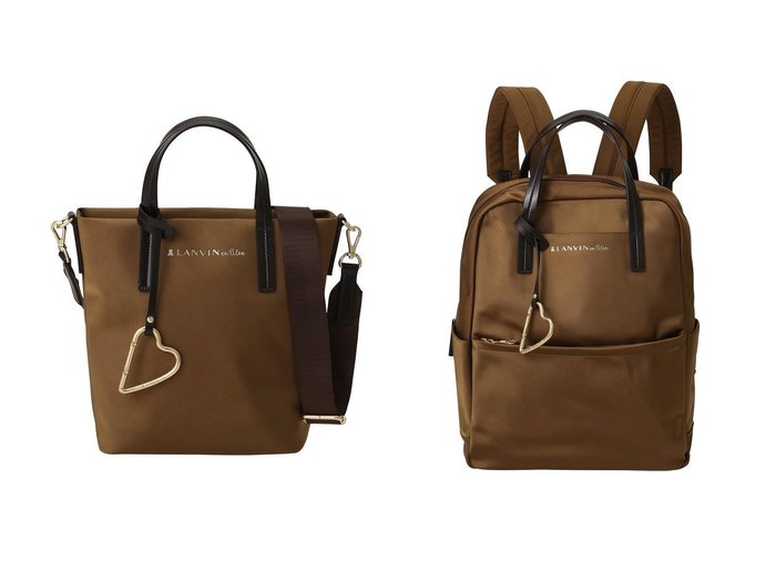 【LANVIN en Bleu/ランバン オン ブルー】のマルク ハートカラビナ小トート 484211&マルク ハートカラビナリュック 484214 おすすめ人気トレンドファッション通販アイテム 人気、トレンドファッション・服の通販 founy(ファニー) ファッション Fashion レディースファッション Fashion for Women バッグ Bags シンプル Simple, Minimal モチーフ Motif, Design Theme エレガント 上品 Elegant 新作・新入荷 New Arrivals / New In |ID:crp329100000222639