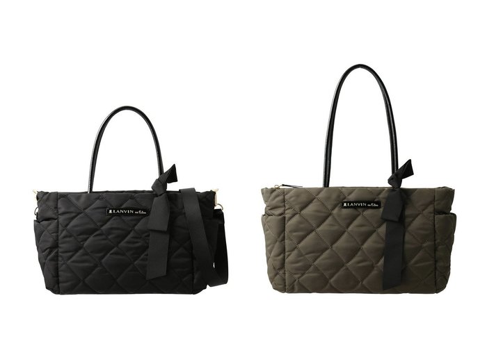 【LANVIN en Bleu/ランバン オン ブルー】のオルセー バデッドミニトート 484641&オルセー バデッドトート 484640 おすすめ人気トレンドファッション通販アイテム 人気、トレンドファッション・服の通販 founy(ファニー) ファッション Fashion レディースファッション Fashion for Women バッグ Bags キルティング Quilted, Quilting ショルダー Shoulder, Shoulder Strap シンプル Simple, Minimal ポケット Pocket, Pocket Detail リボン Ribbon, Bow エレガント 上品 Elegant 新作・新入荷 New Arrivals / New In |ID:crp329100000222640