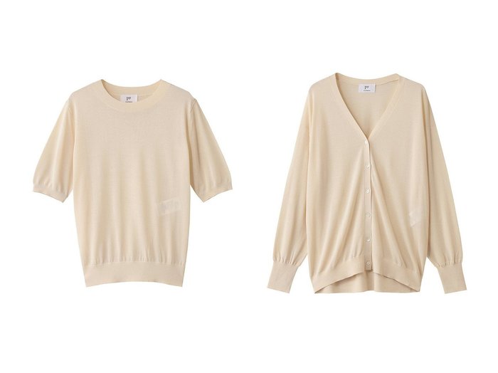 【1er Arrondissement/プルミエ アロンディスモン】のアセテートウールショートスリーブニット&アセテートウールカーディガン おすすめ人気トレンドファッション通販アイテム 人気、トレンドファッション・服の通販 founy(ファニー) ファッション Fashion レディースファッション Fashion for Women トップス・カットソー Cut & Sew Tops ニット Knit Tops & Sweaters カジュアルプルオーバー・ニットトップス Pullovers & Knit Tops / Casual Pullovers カーディガン・羽織り Layered Style Cardigans おすすめ Recommended / Our Picks カーディガン Cardigan, Knitwear コンパクト Compact, Small Size シアー Sheer, See-Through シンプル Simple, Minimal セットアップ Set-Up, Coordinated Outfit ベーシック Basic, Essential 半袖 Short Sleeve, Half Sleeve 新作・新入荷 New Arrivals / New In |ID:crp329100000222694