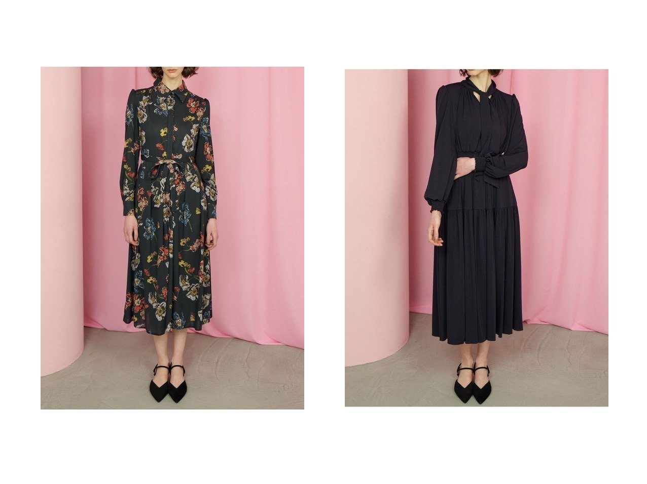 【CORCOVADO/コルコバード】のジャージーシャツドレス&ボウタイリボンドレス おすすめ人気トレンドファッション通販アイテム インテリア・キッズ・メンズ・レディースファッション・服の通販 founy(ファニー) 　ファッション　Fashion　レディースファッション　Fashion for Women　ワンピース　Dresses　フォーマル・パーティードレス・結婚式用ドレス　Elegant & Casual Dresses　チュニック　Tunic Tops & Dresses　2025年　2025　2025-2026秋冬・A/W　Autumn/Winter 2025–26 AW25–26　ギャザー　Gathered, Ruffled　シューズ　Shoes, Footwear　スニーカー　Sneakers, Trainers　チュニック　Tunic, Long Top　バレエ　Ballet, Ballet Style　リラックス　Relax, Relaxed Fit　人気　Popular, Best Seller　A/W・秋冬　Autumn/Winter　ブルー系　Blue　ブラック系　Black　|ID:crp329100000222726