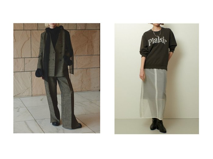 【allureville/アルアバイル】のロゴスウェットプルオーバー&ツイーディーダブルブレストジャケット おすすめ人気トレンドファッション通販アイテム 人気、トレンドファッション・服の通販 founy(ファニー) ファッション Fashion レディースファッション Fashion for Women アウター Coat / Outerwear Collection レディースジャケット・軽アウター Jackets トップス・カットソー Cut & Sew Tops シャツ・ブラウス・オフィスカジュアル Elegant Blouses & Button-Ups レディースパーカー・カジュアルフーディー Casual Hoodies & Sweatshirts ロングTシャツ・Tシャツ Longline T-Shirts & Tees カジュアルプルオーバー・ニットトップス Pullovers & Knit Tops / Casual Pullovers スウェット・クルーネックトップス Sweatshirts & Crewnecks / Relaxed Fit Sweat Tops カットソー・ベーシックTシャツ Cut-and-Sewn Tops / Stretch Tees & Basics おすすめ Recommended / Our Picks イタリア Italy シンプル Simple, Minimal ジャケット Jacket, Outerwear ストレート Straight, Straight Cut セットアップ Set-Up, Coordinated Outfit ポケット Pocket, Pocket Detail マニッシュ Mannish, Boyish リネン Linen, Linen Fabric 新作・新入荷 New Arrivals / New In |ID:crp329100000222748