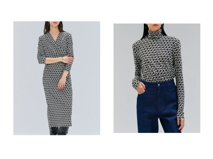 【BEIGE,/ベイジ,】のMODESTO(モデスト)/ジャージーストレッチカシュクールドレス&MODESTO(モデスト)/ジャージーストレッチタートルトップス おすすめ人気トレンドファッション通販アイテム 人気、トレンドファッション・服の通販 founy(ファニー) 　ファッション　Fashion　レディースファッション　Fashion for Women　ワンピース　Dresses　フォーマル・パーティードレス・結婚式用ドレス　Elegant & Casual Dresses　チュニック　Tunic Tops & Dresses　トップス・カットソー　Cut & Sew Tops　シャツ・ブラウス・オフィスカジュアル　Elegant Blouses & Button-Ups　カーディガン　Cardigan, Knitwear　ジャケット　Jacket, Outerwear　ストレッチ　Stretch, Stretchy Fabric　チュニック　Tunic, Long Top　ドレス　Dress, One-Piece　フィット　Fit, Slim Fit　プリント　Print, Printed Pattern　リュクス　Luxury, Elegant, High-End, Chic　ロング　Long, Long-Length　新作・新入荷　New Arrivals / New In　|ID:crp329100000222762