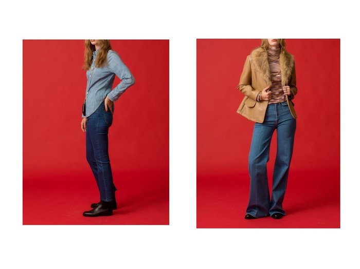 【MOTHER/マザー】のTHE HUSTLER ANKLE フレアデニム (IGG)&POCKT FLAP HUSTLER ROLLR HEEL ハイウエストフレアデニム (TDJ) おすすめ人気トレンドファッション通販アイテム 人気、トレンドファッション・服の通販 founy(ファニー) ファッション Fashion レディースファッション Fashion for Women パンツ Pants & Trousers デニムパンツ・ジーンズ・美脚デニム Denim Jeans & Pants アンクル Ankle-Length Design シューズ Shoes, Footwear デニム Denim, Jeans Material フィット Fit, Slim Fit フレア Flare, Flared 新作・新入荷 New Arrivals / New In |ID:crp329100000222798
