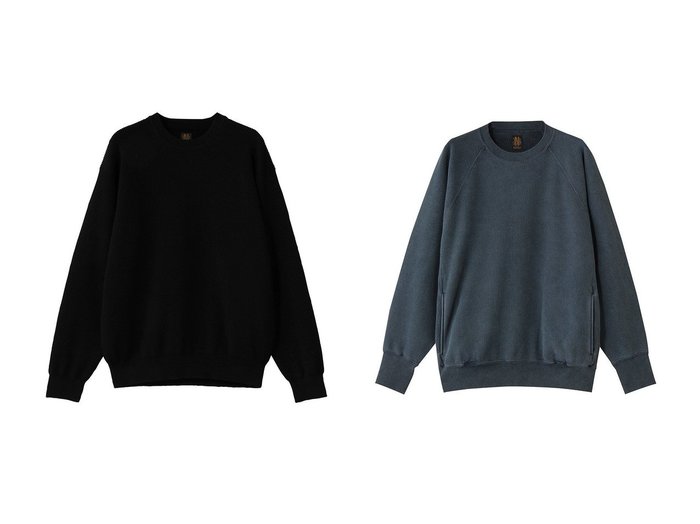 【BATONER / MEN/バトナー】の【MEN】フェイド カラー ジャンベルカ 裏毛 クルー ネック&【MEN】スーパー ハイ ツイスト ウール クルー ネック おすすめ人気トレンドファッション通販アイテム 人気、トレンドファッション・服の通販 founy(ファニー) ファッション Fashion メンズファッション Fashion for Men トップス・カットソー Cut & Sew Tops ニット・セーター / 定番トップス Knit Tops & Sweaters パーカー・フーディー / カジュアルコーデ Hoodies & Parkas メンズシャツ Shirts シンプル Simple, Minimal ツイスト Tweed, Tweed Fabric ベーシック Basic, Essential 新作・新入荷 New Arrivals / New In |ID:crp329100000222825
