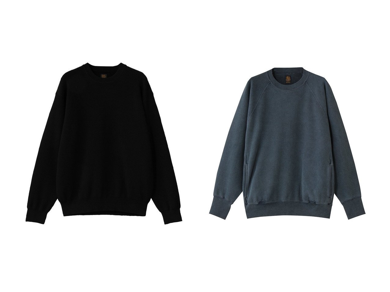 【BATONER / MEN/バトナー】の【MEN】フェイド カラー ジャンベルカ 裏毛 クルー ネック&【MEN】スーパー ハイ ツイスト ウール クルー ネック おすすめ人気トレンドファッション通販アイテム インテリア・キッズ・メンズ・レディースファッション・服の通販 founy(ファニー) 　ファッション　Fashion　メンズファッション　Fashion for Men　トップス・カットソー　Cut & Sew Tops　ニット・セーター / 定番トップス　Knit Tops & Sweaters　パーカー・フーディー / カジュアルコーデ　Hoodies & Parkas　メンズシャツ　Shirts　シンプル　Simple, Minimal　ツイスト　Tweed, Tweed Fabric　ベーシック　Basic, Essential　新作・新入荷　New Arrivals / New In　ブラック系　Black　ブルー系　Blue　|ID:crp329100000222825
