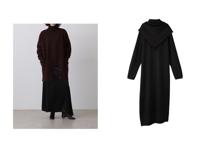 【YLEVE/イレーヴ】のULTARAFINE メリノ ウール ミルド ニット プルオーバー&ULTARAFINE メリノ ウール ミルド ニット ワンピース おすすめ人気トレンドファッション通販アイテム 人気、トレンドファッション・服の通販 founy(ファニー) 　ファッション　Fashion　レディースファッション　Fashion for Women　トップス・カットソー　Cut & Sew Tops　ニット　Knit Tops & Sweaters　カジュアルプルオーバー・ニットトップス　Pullovers & Knit Tops / Casual Pullovers　ワンピース　Dresses　ニットワンピース　Knit Dresses　チュニック　Tunic Tops & Dresses　なめらか　Smooth, Silky Texture　タートルネック　Turtleneck, High Neck　リラックス　Relax, Relaxed Fit　新作・新入荷　New Arrivals / New In　|ID:crp329100000222840