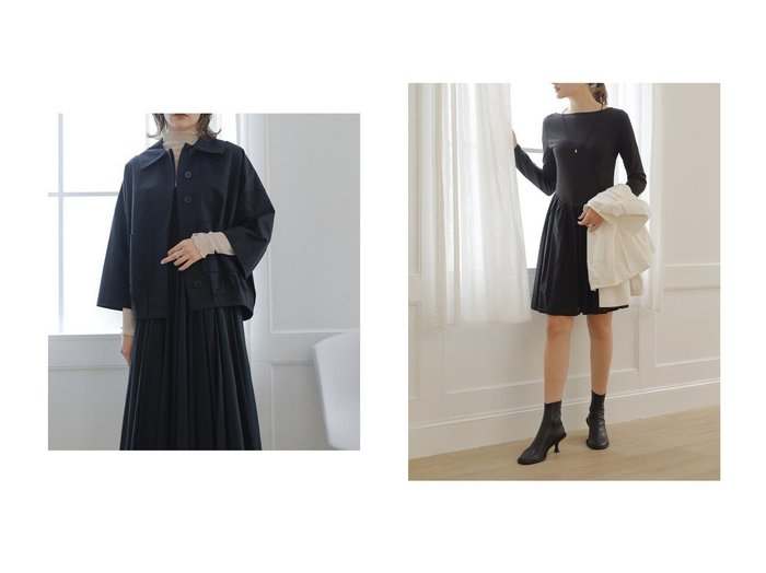 【MERLETTE/マーレット】のSOLARA コットンリネン バルーンシルエットジャケット&ILARA コットンジャージー バックオープンギャザーミニドレス おすすめ人気トレンドファッション通販アイテム 人気、トレンドファッション・服の通販 founy(ファニー) ファッション Fashion レディースファッション Fashion for Women アウター Coat / Outerwear Collection レディースジャケット・軽アウター Jackets ワンピース Dresses フォーマル・パーティードレス・結婚式用ドレス Elegant & Casual Dresses チュニック Tunic Tops & Dresses コンパクト Compact, Small Size ジャケット Jacket, Outerwear スリーブ Sleeve, Long Sleeve / Short Sleeve バランス Balance, Style Balance バルーン Balloon, Balloon Silhouette モダン Modern, Contemporary リネン Linen, Linen Fabric 新作・新入荷 New Arrivals / New In 秋 Autumn ギャザー Gathered, Ruffled チュニック Tunic, Long Top ドレス Dress, One-Piece |ID:crp329100000222872