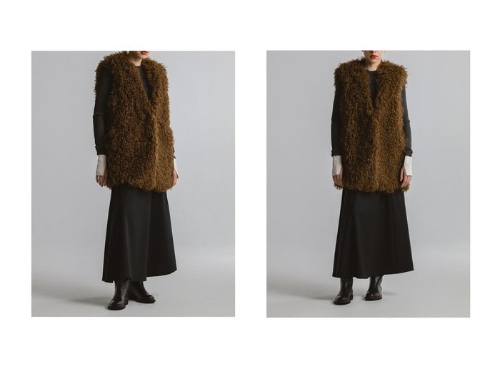 【CINOH/チノ】のCRINPED BOA ベスト おすすめ人気トレンドファッション通販アイテム 人気、トレンドファッション・服の通販 founy(ファニー) ファッション Fashion レディースファッション Fashion for Women アウター Coat / Outerwear Collection レディースジャケット・軽アウター Jackets シンプル Simple, Minimal ジャケット Jacket, Outerwear ファブリック Fabric, Textile ベスト Vest, Waistcoat ラグジュアリー Luxury, Elegant 新作・新入荷 New Arrivals / New In |ID:crp329100000222877