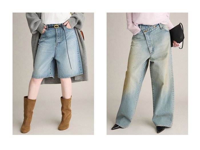 【BRILL/ブリル】のデニムハーフパンツ&ダートワイドデニム おすすめ人気トレンドファッション通販アイテム 人気、トレンドファッション・服の通販 founy(ファニー) ファッション Fashion レディースファッション Fashion for Women パンツ Pants & Trousers デニムパンツ・ジーンズ・美脚デニム Denim Jeans & Pants ショートパンツ・ハーフパンツ High-Waisted & Relaxed Shorts サスペンダー Suspenders, Braces デニム Denim, Jeans Material ポケット Pocket, Pocket Detail ワイド Wide, Wide Fit 定番 Standard, Basic Item 新作・新入荷 New Arrivals / New In |ID:crp329100000222894