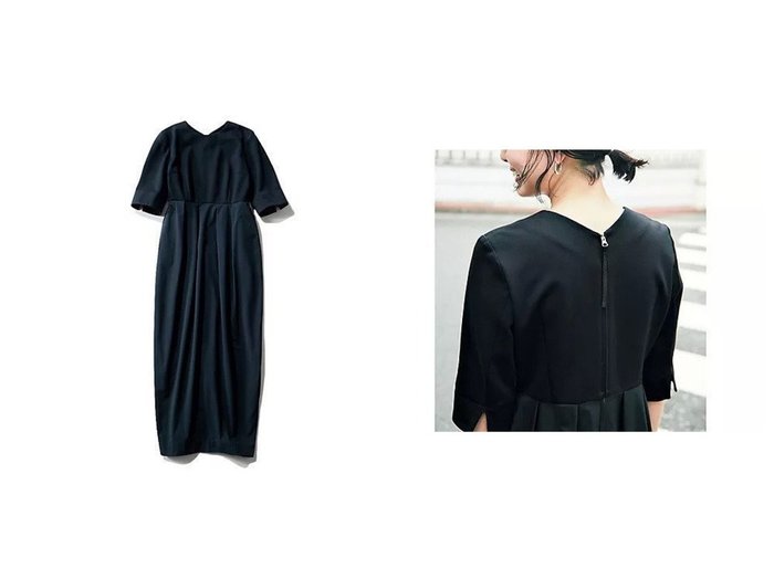 【12closet/トゥエルブクローゼット】の【高橋夏果さんコラボ】【洗える】【スカート部分は撥水】【ストレッチ】撥水スマートコクーンドレス おすすめ人気トレンドファッション通販アイテム 人気、トレンドファッション・服の通販 founy(ファニー) ファッション Fashion レディースファッション Fashion for Women スカート Skirts コラボ Collaboration, Collab ストレッチ Stretch, Stretchy Fabric 夏 Summer 洗える Machine Washable |ID:crp329100000222914