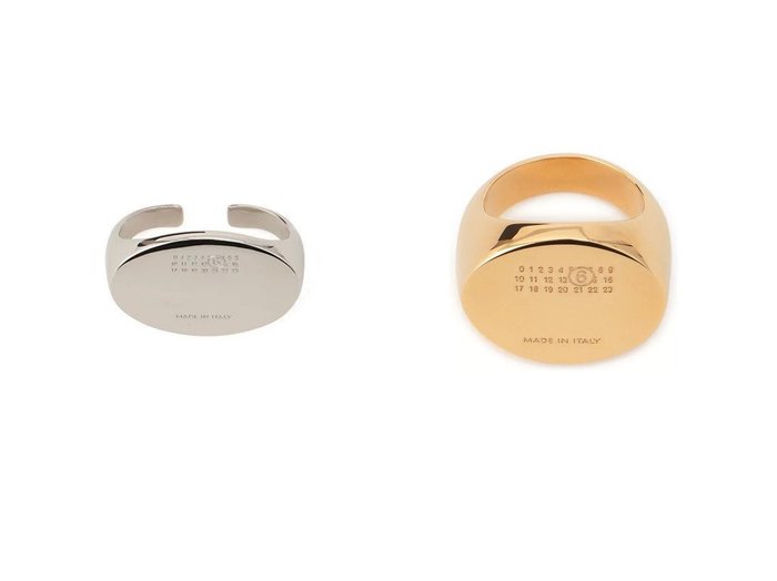 【MM6 Maison Martin Margiela/エムエム6 メゾン マルタン マルジェラ】のMinimal logo 4mm ring&RING おすすめ人気トレンドファッション通販アイテム 人気、トレンドファッション・服の通販 founy(ファニー) ファッション Fashion レディースファッション Fashion for Women 2025年 2025 2025-2026秋冬・A/W Autumn/Winter 2025–26 AW25–26 オーバル Oval Design シンプル Simple, Minimal フォルム Silhouette, Form ベーシック Basic, Essential |ID:crp329100000222923