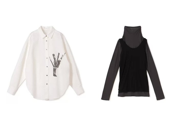 【PLAIN PEOPLE/プレインピープル】のシア―ハイツイストフライスタンクトップレイヤードTシャツ&綿麻高密度ツイルアトリエモチーフプリントシャツ おすすめ人気トレンドファッション通販アイテム 人気、トレンドファッション・服の通販 founy(ファニー) ファッション Fashion レディースファッション Fashion for Women トップス・カットソー Cut & Sew Tops シャツ・ブラウス・オフィスカジュアル Elegant Blouses & Button-Ups ロングTシャツ・Tシャツ Longline T-Shirts & Tees スタンダード Standard, Basic フォルム Silhouette, Form ベーシック Basic, Essential モチーフ Motif, Design Theme ヨーク Yoke, Yoke Design リネン Linen, Linen Fabric 洗える Machine Washable |ID:crp329100000222926