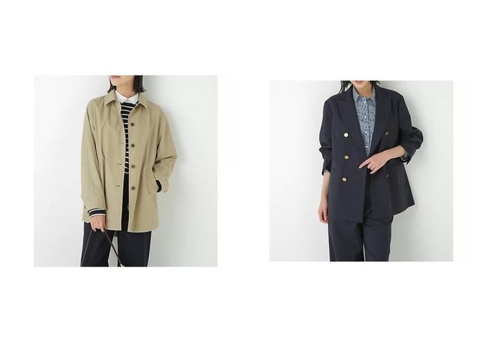 【HUMAN WOMAN/ヒューマンウーマン】の強撚シャークスキンピークドラペルジャケット&ステンカラーシャツコート おすすめ人気トレンドファッション通販アイテム 人気、トレンドファッション・服の通販 founy(ファニー) ファッション Fashion レディースファッション Fashion for Women アウター Coat / Outerwear Collection コート・ロングコート・ピーコート Long Coats, Peacoats & More レディースジャケット・軽アウター Jackets おすすめ Recommended / Our Picks カフス Cuff Design コンパクト Compact, Small Size シリコン Silicone, Silicone Material スタンダード Standard, Basic タンブラー Tumbler, Travel Mug クラシック Classic, Timeless Style ジャケット Jacket, Outerwear ストレッチ Stretch, Stretchy Fabric セットアップ Set-Up, Coordinated Outfit ダブル Double, Double-Breasted チェック Check, Plaid, Tartan メタル Metal, Metal Parts エレガント 上品 Elegant |ID:crp329100000222930