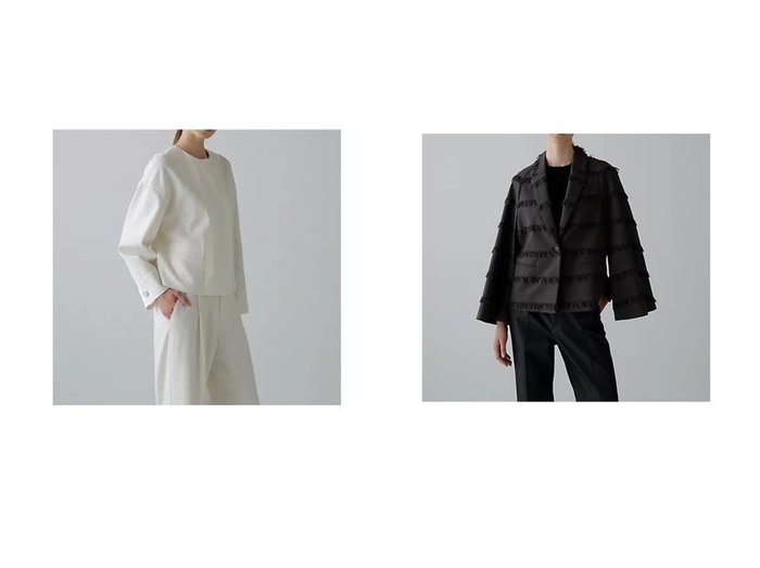 【ADORE/アドーア】のストレッチジョーゼットジャケット&フリンジチェックジャケット おすすめ人気トレンドファッション通販アイテム 人気、トレンドファッション・服の通販 founy(ファニー) ファッション Fashion レディースファッション Fashion for Women アウター Coat / Outerwear Collection レディースジャケット・軽アウター Jackets おすすめ Recommended / Our Picks グログラン Grosgrain, Grosgrain Ribbon サテン Satin, Glossy Fabric ジャケット Jacket, Outerwear スタンダード Standard, Basic フィット Fit, Slim Fit ボックス Boxy, Box Shape ルーズ Loose, Oversized 夏 Summer 春 Spring S/S・春夏 SS, Spring/Summer, Warm Season |ID:crp329100000222932