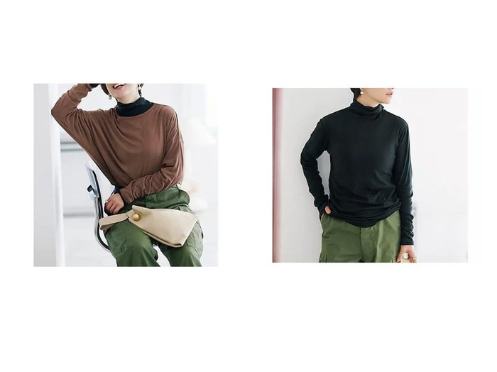 【Robert P.Miller/ロバートピーミラー】の【LEE別注】【洗える】タートルネック+プルオーバーセット おすすめ人気トレンドファッション通販アイテム 人気、トレンドファッション・服の通販 founy(ファニー) ファッション Fashion レディースファッション Fashion for Women トップス・カットソー Cut & Sew Tops カジュアルプルオーバー・ニットトップス Pullovers & Knit Tops / Casual Pullovers タートルネック・ハイネックトップス Turtlenecks & High-Neck Tops シンプル Simple, Minimal タートル Turtleneck, Turtle Collar タートルネック Turtleneck, High Neck 別注 Limited Edition, Custom Order 洗える Machine Washable |ID:crp329100000222934