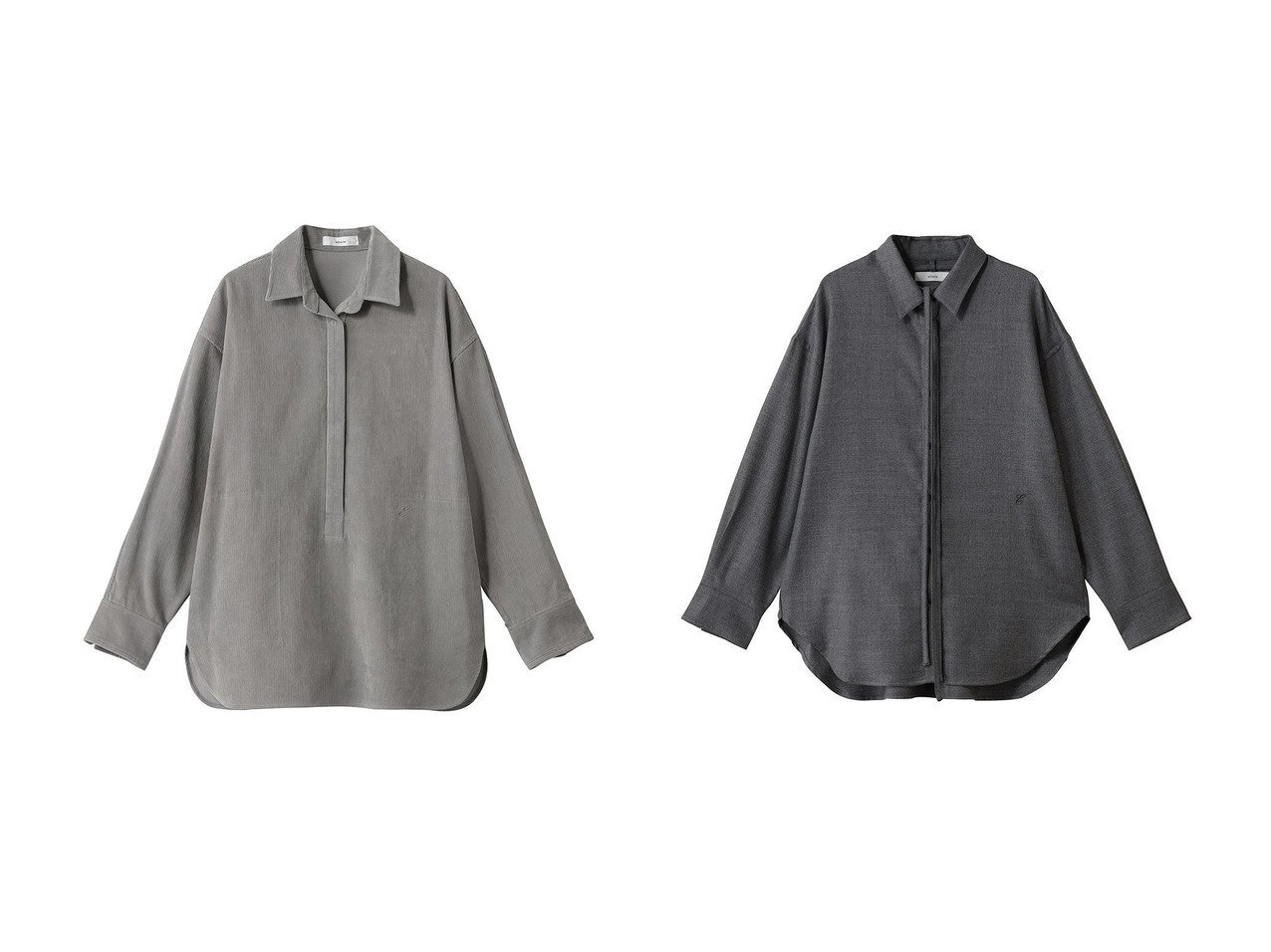 【ebure/エブール】のオーガニックコーデュロイ プルオーバーシャツ&ウールサキソニー リボンタイシャツ おすすめ人気トレンドファッション通販アイテム インテリア・キッズ・メンズ・レディースファッション・服の通販 founy(ファニー) 　ファッション　Fashion　レディースファッション　Fashion for Women　トップス・カットソー　Cut & Sew Tops　シャツ・ブラウス・オフィスカジュアル　Elegant Blouses & Button-Ups　カジュアルプルオーバー・ニットトップス　Pullovers & Knit Tops / Casual Pullovers　コーデュロイ　Corduroy, Cord Fabric　スリーブ　Sleeve, Long Sleeve / Short Sleeve　ドット　Polka Dot, Dot Pattern　バランス　Balance, Style Balance　プリーツ　Pleats, Pleated　ロング　Long, Long-Length　新作・新入荷　New Arrivals / New In　長袖　Long Sleeve, Full Sleeve　おすすめ　Recommended / Our Picks　クラシック　Classic, Timeless Style　チェーン　Chain, Chain Strap　ネックレス　Necklace, Pendant Necklace　パール　Pearl, Pearl Accent　リボン　Ribbon, Bow　羽織　Haori, Light Jacket　ホワイト系　White　グレー系　Gray　|ID:crp329100000222950