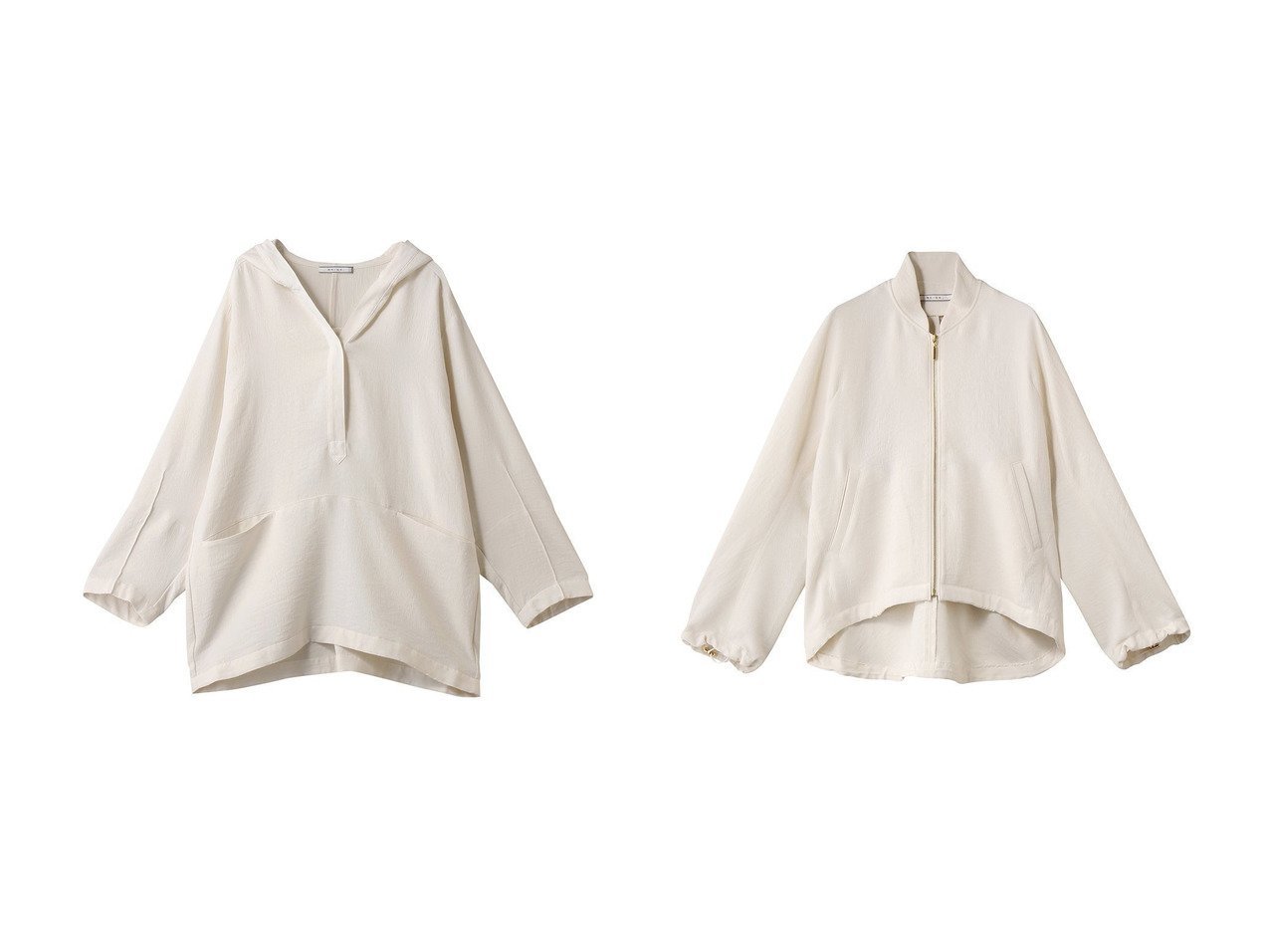 【BEIGE,/ベイジ,】のPOMONA(ポモナ)/Vネックフード付プルオーバー&POMONA(ポモナ)/ゴールドジップライトブルゾン おすすめ人気トレンドファッション通販アイテム インテリア・キッズ・メンズ・レディースファッション・服の通販 founy(ファニー) 　ファッション　Fashion　レディースファッション　Fashion for Women　トップス・カットソー　Cut & Sew Tops　シャツ・ブラウス・オフィスカジュアル　Elegant Blouses & Button-Ups　レディースパーカー・カジュアルフーディー　Casual Hoodies & Sweatshirts　ロングTシャツ・Tシャツ　Longline T-Shirts & Tees　カジュアルプルオーバー・ニットトップス　Pullovers & Knit Tops / Casual Pullovers　スウェット・クルーネックトップス　Sweatshirts & Crewnecks / Relaxed Fit Sweat Tops　カットソー・ベーシックTシャツ　Cut-and-Sewn Tops / Stretch Tees & Basics　Vネックトップス　V-Neck Tops / V-Cut Neckline Shirts　アウター　Coat / Outerwear Collection　レディースジャケット・軽アウター　Jackets　ブルゾンジャケット・スポーティアウター　Blouson Jackets　シンプル　Simple, Minimal　ビッグ　Big, Oversized　エレガント 上品　Elegant　新作・新入荷　New Arrivals / New In　ブラック系　Black　|ID:crp329100000222974