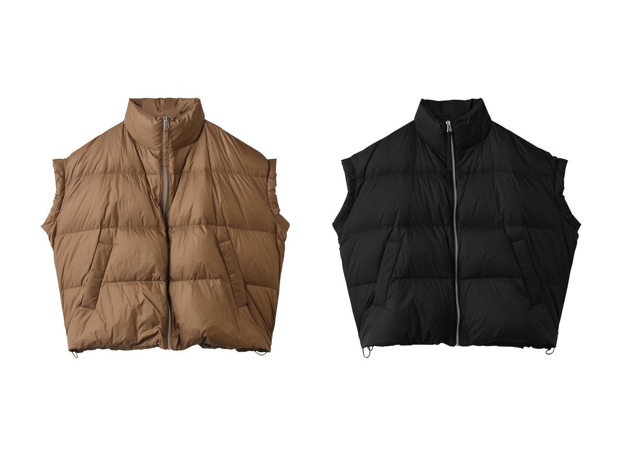 【upper hights/アッパー ハイツ】のChur ダウンベスト おすすめ人気トレンドファッション通販アイテム インテリア・キッズ・メンズ・レディースファッション・服の通販 founy(ファニー) 　ファッション　Fashion　レディースファッション　Fashion for Women　アウター　Coat / Outerwear Collection　コート・ロングコート・ピーコート　Long Coats, Peacoats & More　アウトドア　Outdoor Clothing　ショート　Short, Short Length　スタンド　Stand Collar, Upright Stand　ダウン　Down, Puffer　バランス　Balance, Style Balance　ベスト　Vest, Waistcoat　ワイド　Wide, Wide Fit　新作・新入荷　New Arrivals / New In　旅行　Travel　A/W・秋冬　Autumn/Winter　軽量　Lightweight, Ultra Light　ブラック系　Black　ブラウン系　Brown　|ID:crp329100000222985