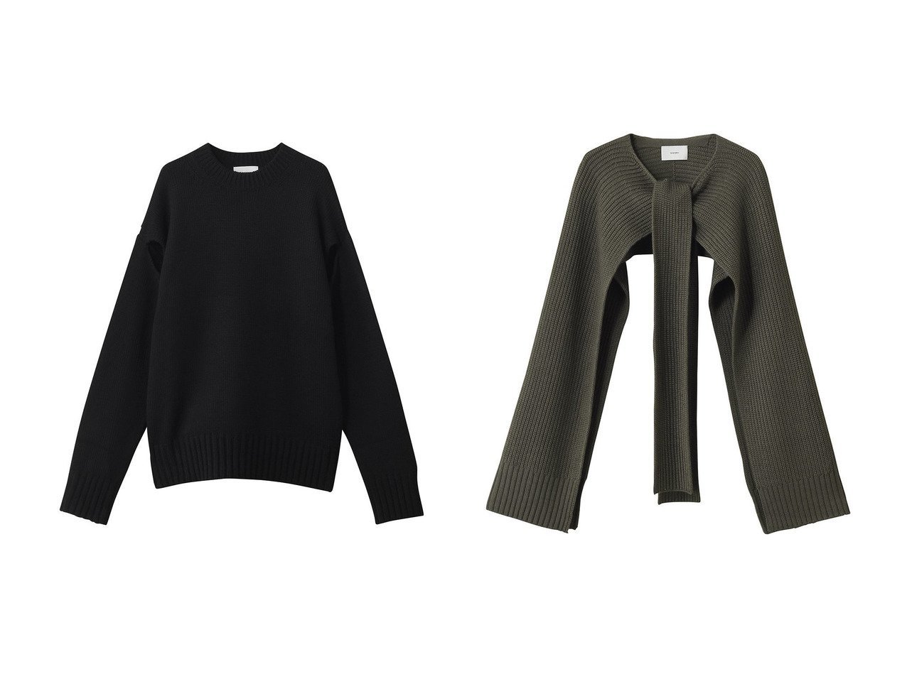 【SCEARN/セアン】のWOOL SILK LOW-GAUGE ケープストール&WOOL SILK LOW-GAUGE おすすめ人気トレンドファッション通販アイテム インテリア・キッズ・メンズ・レディースファッション・服の通販 founy(ファニー) 　ファッション　Fashion　レディースファッション　Fashion for Women　トップス・カットソー　Cut & Sew Tops　ニット　Knit Tops & Sweaters　カジュアルプルオーバー・ニットトップス　Pullovers & Knit Tops / Casual Pullovers　ストール　Soft & Warm Scarves　マフラー・スヌード / 冬小物の定番　Scarves & Mufflers　おすすめ　Recommended / Our Picks　インナー　Innerwear　シルク　Silk, 100% Silk　セットアップ　Set-Up, Coordinated Outfit　ロング　Long, Long-Length　ストール　Stole, Wrap　マフラー　Scarf, Muffler　モダン　Modern, Contemporary　防寒　Cold Protection, Winter-Ready　ブラック系　Black　グリーン系　Green　|ID:crp329100000222987