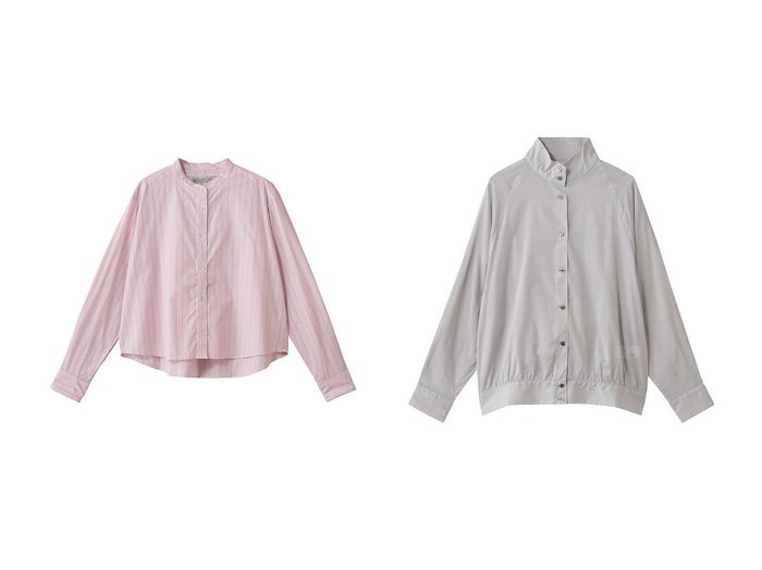 【MidiUmi/ミディウミ】のpatterned short shirt シャツ&sheer swing top shirt シャツ おすすめ人気トレンドファッション通販アイテム 人気、トレンドファッション・服の通販 founy(ファニー) 　ファッション　Fashion　レディースファッション　Fashion for Women　トップス・カットソー　Cut & Sew Tops　シャツ・ブラウス・オフィスカジュアル　Elegant Blouses & Button-Ups　ロングTシャツ・Tシャツ　Longline T-Shirts & Tees　クロップド　Cropped, Short Length　シンプル　Simple, Minimal　ストライプ　Stripe, Striped Pattern　スリーブ　Sleeve, Long Sleeve / Short Sleeve　トレンド　Trend, Trending Now　フェミニン　Feminine, Girly　ベーシック　Basic, Essential　ロング　Long, Long-Length　シアー　Sheer, See-Through　マニッシュ　Mannish, Boyish　夏　Summer　|ID:crp329100000222994