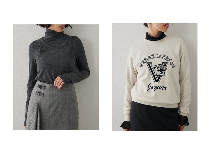 【Whim Gazette/ウィムガゼット】のタートルタンクプルオーバー&ロゴフロッキー裏毛 秋冬におすすめ！トレンド、レディースファッションの通販 おすすめ人気トレンドファッション通販アイテム 人気、トレンドファッション・服の通販 founy(ファニー) ファッション Fashion レディースファッション Fashion for Women トップス・カットソー Cut & Sew Tops シャツ・ブラウス・オフィスカジュアル Elegant Blouses & Button-Ups ロングTシャツ・Tシャツ Longline T-Shirts & Tees カジュアルプルオーバー・ニットトップス Pullovers & Knit Tops / Casual Pullovers カットソー・ベーシックTシャツ Cut-and-Sewn Tops / Stretch Tees & Basics ストレッチ Stretch, Stretchy Fabric スマート Smart, Elegant スリーブ Sleeve, Long Sleeve / Short Sleeve タンク Tank Top, Sleeveless Top タートルネック Turtleneck, High Neck ロング Long, Long-Length 新作・新入荷 New Arrivals / New In |ID:crp329100000222997