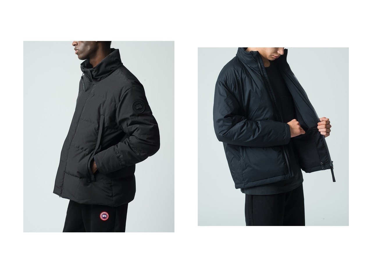 【CANADA GOOSE / MEN/カナダグース】の【MEN】【日本限定】1064MJB Wyndham Parka ウィンダム パーカ&【MEN】【日本限定】1066MJB Lodge Jacket ロッジ ジャケット 秋冬におすすめ！トレンド、メンズファッションの通販 おすすめ人気トレンドファッション通販アイテム インテリア・キッズ・メンズ・レディースファッション・服の通販 founy(ファニー) 　ファッション　Fashion　メンズファッション　Fashion for Men　アウトドア　Outdoor Clothing　クラシック　Classic, Timeless Style　ジャケット　Jacket, Outerwear　ダウン　Down, Puffer　ダブル　Double, Double-Breasted　ハンド　Hand, Handmade　パフォーマンス　Performance, Active Function　ポケット　Pocket, Pocket Detail　リブニット　Rib Knit, Ribbed Knit　新作・新入荷　New Arrivals / New In　ブラック系　Black　|ID:crp329100000223054