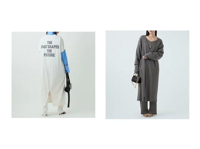【Chaos/カオス】のシエラウールロングニットカーディガン&REMI RELIEF 別注プリントTシャツワンピース おすすめ！トレンド、レディースファッションの通販 おすすめ人気トレンドファッション通販アイテム 人気、トレンドファッション・服の通販 founy(ファニー) ファッション Fashion レディースファッション Fashion for Women ワンピース Dresses シャツワンピース / 1枚で着映えコーデ Shirt Dresses トップス・カットソー Cut & Sew Tops ニット Knit Tops & Sweaters カーディガン・羽織り Layered Style Cardigans 2025年 2025 2025-2026秋冬・A/W Autumn/Winter 2025–26 AW25–26 ダメージ Distressed, Destroyed プリント Print, Printed Pattern 今季 This Season, Current Season 別注 Limited Edition, Custom Order 冬 Winter / This Winter おすすめ Recommended / Our Picks インナー Innerwear カーディガン Cardigan, Knitwear ロング Long, Long-Length 定番 Standard, Basic Item |ID:crp329100000223077