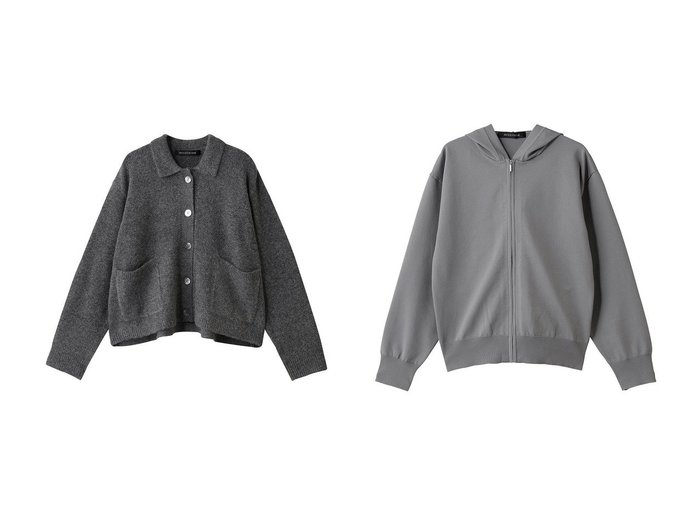 【mizuiro ind/ミズイロ インド】のO プルオーバー&D with collar カーディガン おすすめ！トレンド、レディースファッションの通販 おすすめ人気トレンドファッション通販アイテム 人気、トレンドファッション・服の通販 founy(ファニー) ファッション Fashion レディースファッション Fashion for Women トップス・カットソー Cut & Sew Tops ニット Knit Tops & Sweaters レディースパーカー・カジュアルフーディー Casual Hoodies & Sweatshirts カジュアルプルオーバー・ニットトップス Pullovers & Knit Tops / Casual Pullovers カーディガン・羽織り Layered Style Cardigans シンプル Simple, Minimal パーカー Hoodie, Parka 新作・新入荷 New Arrivals / New In |ID:crp329100000223081