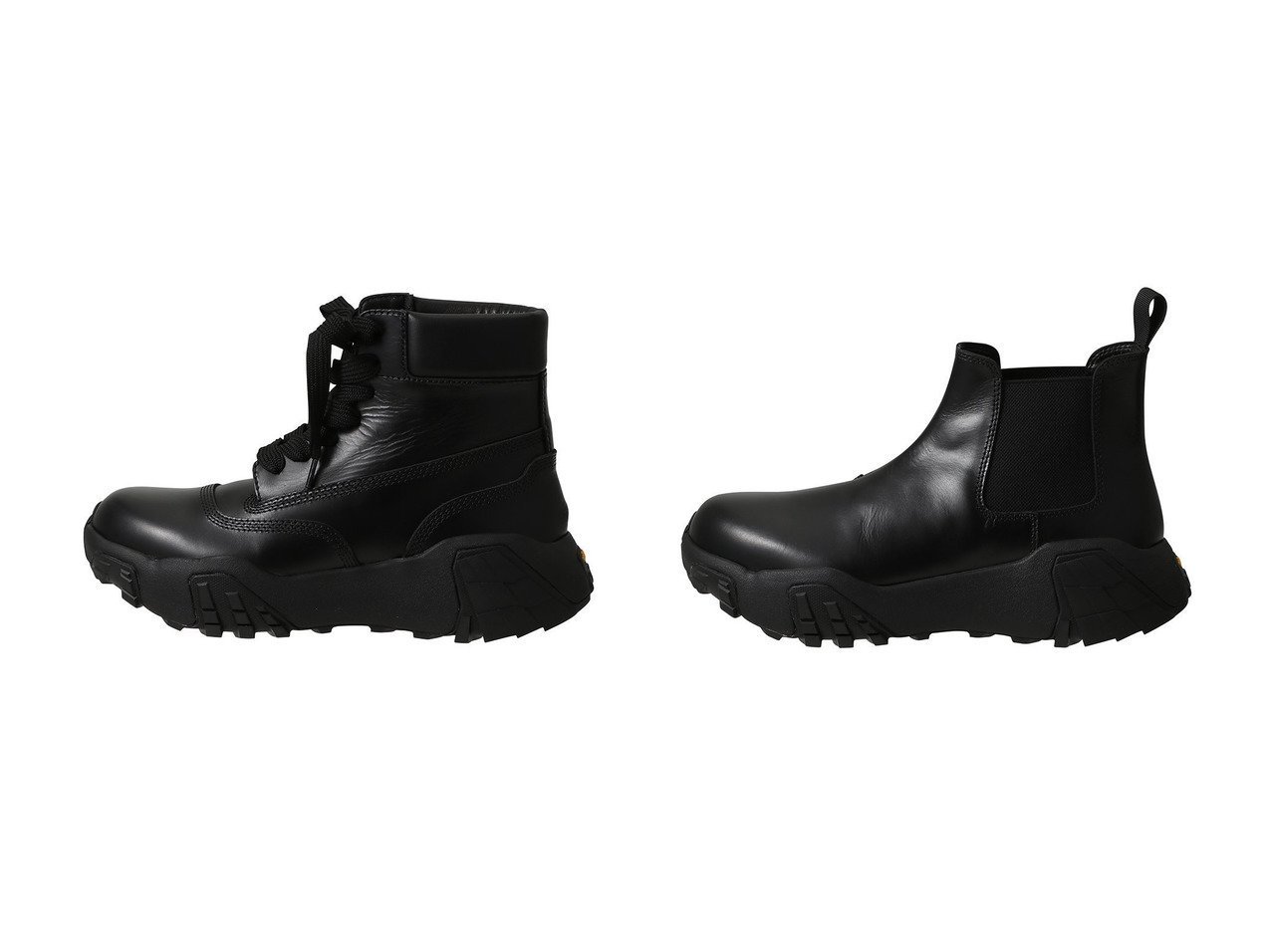 【MAISON SPECIAL/メゾンスペシャル】の【UNISEX】ビブラムソールレースアップシューズ&【UNISEX】ビブラムソールサイドゴア おすすめ！トレンド、レディースファッションの通販 おすすめ人気トレンドファッション通販アイテム インテリア・キッズ・メンズ・レディースファッション・服の通販 founy(ファニー) 　ファッション　Fashion　レディースファッション　Fashion for Women　ユニセックス　Unisex, Genderless　アウトドア　Outdoor Clothing　コラボ　Collaboration, Collab　シューズ　Shoes, Footwear　ショート　Short, Short Length　レース　Lace, Lace Fabric　新作・新入荷　New Arrivals / New In　ブラック系　Black　|ID:crp329100000223082