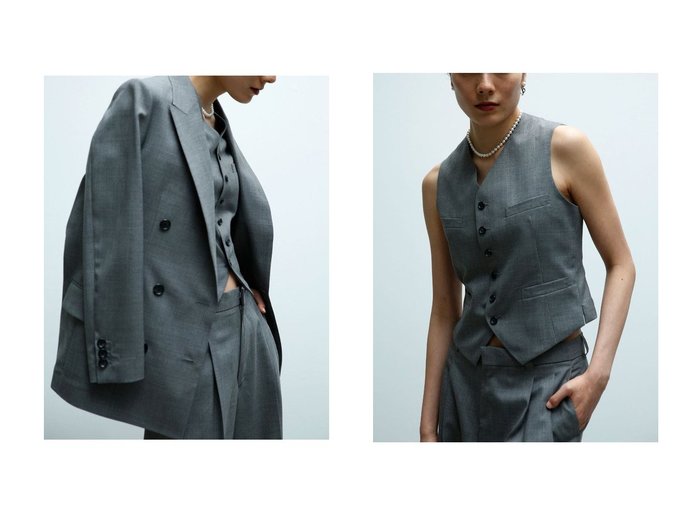 【MADISONBLUE/マディソンブルー】のVEST W TRO ベスト&UNLINED BLEECKER W6B BLAZER W TRO ブレザー おすすめ！トレンド、レディースファッションの通販 おすすめ人気トレンドファッション通販アイテム 人気、トレンドファッション・服の通販 founy(ファニー) 　ファッション　Fashion　レディースファッション　Fashion for Women　アウター　Coat / Outerwear Collection　レディースジャケット・軽アウター　Jackets　サマー　Summer, Summer Style　ジャケット　Jacket, Outerwear　スーツ　Suit, Formalwear　ダブル　Double, Double-Breasted　リラックス　Relax, Relaxed Fit　定番　Standard, Basic Item　新作・新入荷　New Arrivals / New In　|ID:crp329100000223088