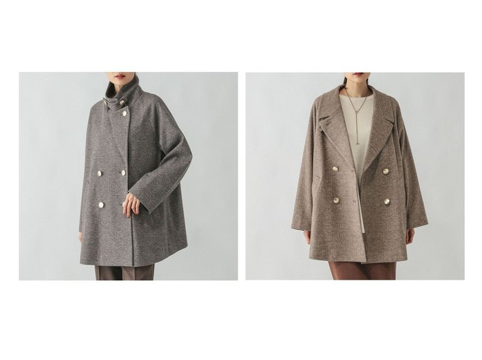 【GLOBAL WORK/グローバルワーク】の軽やかストレッチ襟2WAYミドルコート/499658 プチプライス 秋冬におすすめ！トレンド、レディースファッションの通販 おすすめ人気トレンドファッション通販アイテム 人気、トレンドファッション・服の通販 founy(ファニー) ファッション Fashion レディースファッション Fashion for Women アウター Coat / Outerwear Collection コート・ロングコート・ピーコート Long Coats, Peacoats & More クラシック Classic, Timeless Style 軽量 Lightweight, Ultra Light スタンド Stand Collar, Upright Stand ストレッチ Stretch, Stretchy Fabric チェック Check, Plaid, Tartan デニム Denim, Jeans Material トレンド Trend, Trending Now 人気 Popular, Best Seller パターン Pattern, Design Print ミドル Middle Length, Mid Height ロング Long, Long-Length おすすめ Recommended / Our Picks エレガント 上品 Elegant |ID:crp329100000223105