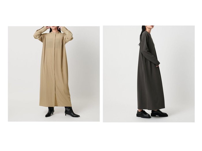 【UNITED ARROWS/ユナイテッドアローズ】のMARW UNITED ARROWS ドレープ バンドカラー シャツ ワンピース&MARW UNITED ARROWS ジャージー ロングスリーブ ワンピース おすすめ人気トレンドファッション通販アイテム 人気、トレンドファッション・服の通販 founy(ファニー) ファッション Fashion レディースファッション Fashion for Women ワンピース Dresses シャツワンピース / 1枚で着映えコーデ Shirt Dresses ドレープ Drape, Draping Fabric 人気 Popular, Best Seller ポケット Pocket, Pocket Detail ビジネス 仕事 通勤 Business / Work / Commuting |ID:crp329100000223123