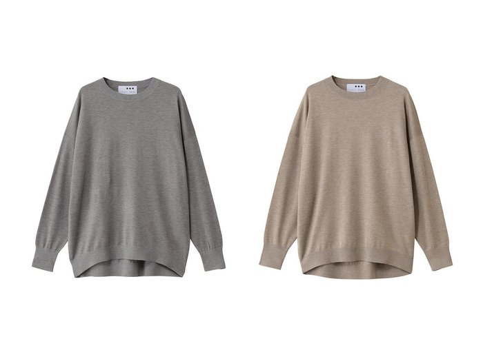 【three dots/スリー ドッツ】のリュクスセーター ルーズプルオーバー&【ラメニット】リュクスセーター ルーズプルオーバー おすすめ！トレンド、レディースファッションの通販 おすすめ人気トレンドファッション通販アイテム 人気、トレンドファッション・服の通販 founy(ファニー) ファッション Fashion レディースファッション Fashion for Women トップス・カットソー Cut & Sew Tops ニット Knit Tops & Sweaters カジュアルプルオーバー・ニットトップス Pullovers & Knit Tops / Casual Pullovers シンプル Simple, Minimal ベーシック Basic, Essential 冬 Winter / This Winter 夏 Summer 新作・新入荷 New Arrivals / New In ボトム Bottoms, Lower Wear ロング Long, Long-Length エレガント 上品 Elegant 秋 Autumn |ID:crp329100000223169