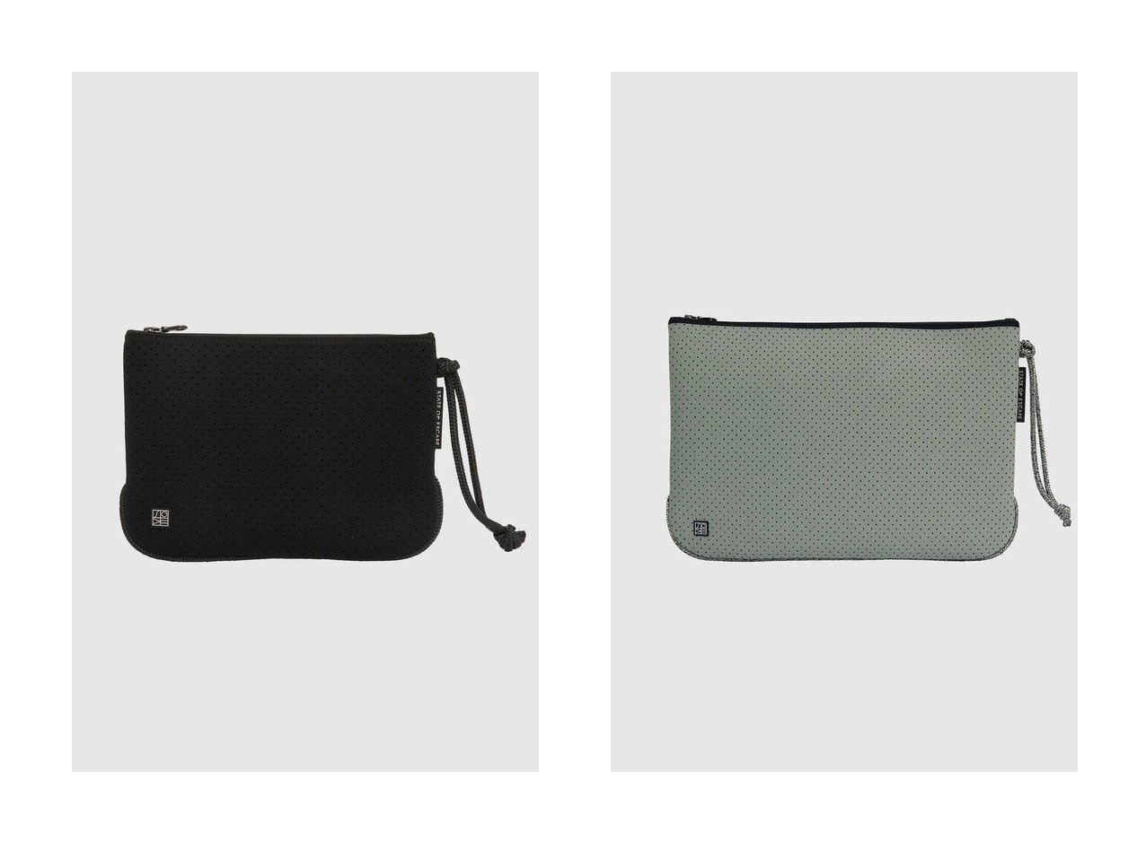 【STATE OF ESCAPE/ステイトオブエスケープ】のEveryday pouch medium flat エブリデイポーチ ミディアム フラット&Everyday pouch large エブリデイポーチ ラージ おすすめ人気トレンドファッション通販アイテム インテリア・キッズ・メンズ・レディースファッション・服の通販 founy(ファニー) 　ファッション　Fashion　レディースファッション　Fashion for Women　ポーチ&ミニバッグ　Pouches & Mini Bags　コンパクト　Compact, Small Size　スマート　Smart, Elegant　フラット　Flat, Flat Shoes　ポーチ　Pouch, Small Case　新作・新入荷　New Arrivals / New In　グリーン系　Green　ブラック系　Black　|ID:crp329100000223211