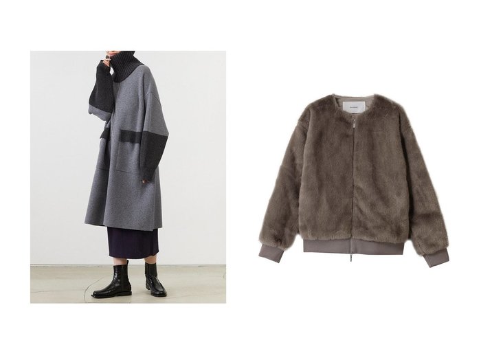 【ADAWAS/アダワス】のULTRAFINE メリノニット コート&フェイク ミンク ジップ ジャケット おすすめ人気トレンドファッション通販アイテム インテリア・キッズ・メンズ・レディースファッション・服の通販 founy(ファニー) https://founy.com/ ファッション Fashion レディースファッション Fashion for Women アウター Coat / Outerwear Collection コート・ロングコート・ピーコート Long Coats, Peacoats & More レディースジャケット・軽アウター Jackets シンプル Simple, Minimal フラップ Flap, Flap Pocket ポケット Pocket, Pocket Detail ロング Long, Long-Length 新作・新入荷 New Arrivals / New In 畦 Ribbed Knit A/W・秋冬 Autumn/Winter なめらか Smooth, Silky Texture ジップ Zip, Zipper ジャケット Jacket, Outerwear フェイク Faux, Fake フェイクファー Faux Fur, Imitation Fur ラグジュアリー Luxury, Elegant |ID:crp329100000223218