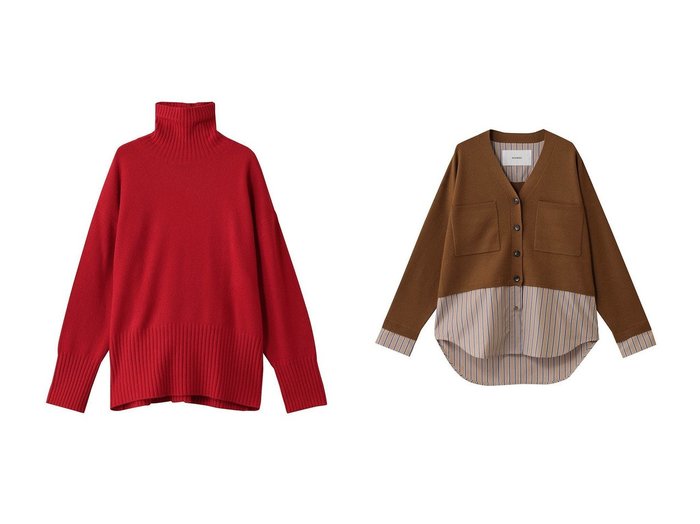 【ADAWAS/アダワス】のCASHMERE-BLEND ハイ-ネック&EXTRAFINE メリノウール カーディガン おすすめ人気トレンドファッション通販アイテム インテリア・キッズ・メンズ・レディースファッション・服の通販 founy(ファニー) https://founy.com/ ファッション Fashion レディースファッション Fashion for Women トップス・カットソー Cut & Sew Tops ニット Knit Tops & Sweaters カジュアルプルオーバー・ニットトップス Pullovers & Knit Tops / Casual Pullovers カーディガン・羽織り Layered Style Cardigans ハイネック High Neck, Mock Neck リラックス Relax, Relaxed Fit エレガント 上品 Elegant 新作・新入荷 New Arrivals / New In |ID:crp329100000223219