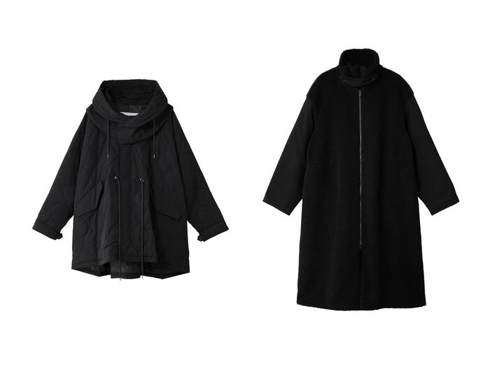 【VACHEMENT/ヴァシュモン】のリサイクルシェルタフタ×ボア ロングコート&リサイクル40クロスキルティング ショート モッズコート おすすめ人気トレンドファッション通販アイテム 人気、トレンドファッション・服の通販 founy(ファニー) 　ファッション　Fashion　レディースファッション　Fashion for Women　アウター　Coat / Outerwear Collection　コート・ロングコート・ピーコート　Long Coats, Peacoats & More　モッズコート・ミリタリー風アウター　Mods & Field Coats　キルティング　Quilted, Quilting　グログラン　Grosgrain, Grosgrain Ribbon　ショート　Short, Short Length　ドローストリング　Drawstring, Pull Cord　モダン　Modern, Contemporary　モッズコート　Mods Coat, Military Parka　ロング　Long, Long-Length　定番　Standard, Basic Item　新作・新入荷　New Arrivals / New In　|ID:crp329100000223221