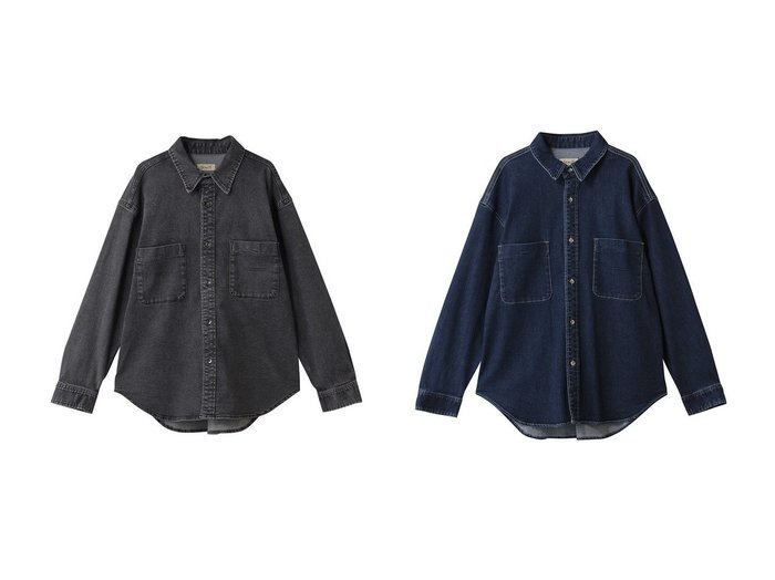 【YANUK/ヤヌーク】のデニムシャツ&デニムシャツ おすすめ人気トレンドファッション通販アイテム 人気、トレンドファッション・服の通販 founy(ファニー) ファッション Fashion レディースファッション Fashion for Women トップス・カットソー Cut & Sew Tops シャツ・ブラウス・オフィスカジュアル Elegant Blouses & Button-Ups おすすめ Recommended / Our Picks スリーブ Sleeve, Long Sleeve / Short Sleeve デニム Denim, Jeans Material リラックス Relax, Relaxed Fit ロング Long, Long-Length 新作・新入荷 New Arrivals / New In |ID:crp329100000223227