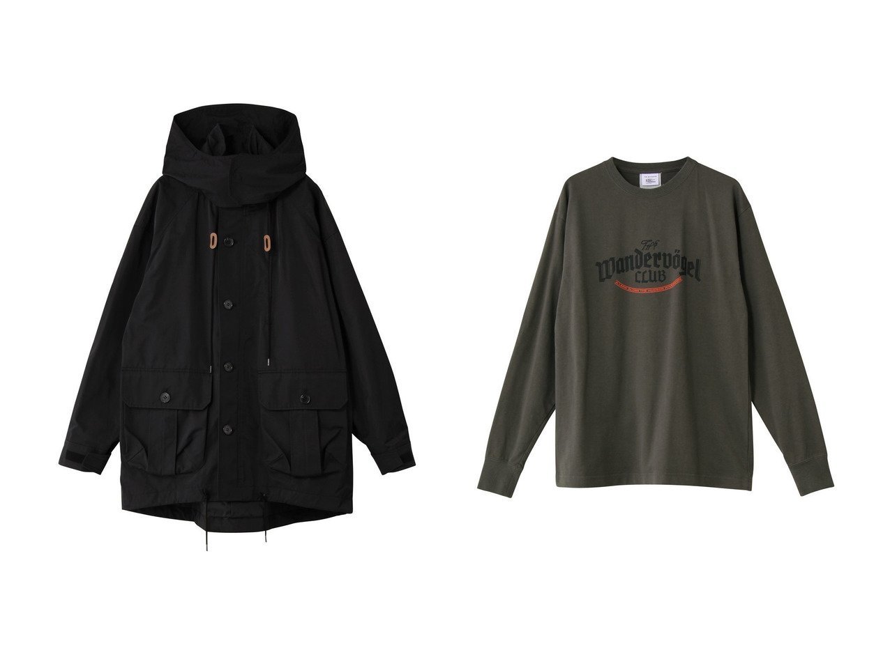 【Shinzone/シンゾーン】のマウンテンパーカー&Wandervogel CLUB ロングスリーブTシャツ おすすめ人気トレンドファッション通販アイテム インテリア・キッズ・メンズ・レディースファッション・服の通販 founy(ファニー) 　ファッション　Fashion　レディースファッション　Fashion for Women　アウター　Coat / Outerwear Collection　レディースジャケット・軽アウター　Jackets　トップス・カットソー　Cut & Sew Tops　シャツ・ブラウス・オフィスカジュアル　Elegant Blouses & Button-Ups　ロングTシャツ・Tシャツ　Longline T-Shirts & Tees　カットソー・ベーシックTシャツ　Cut-and-Sewn Tops / Stretch Tees & Basics　アウトドア　Outdoor Clothing　ジャケット　Jacket, Outerwear　スタイリッシュ　Stylish, Fashionable　パッチ　Patch, Appliqué　パーカー　Hoodie, Parka　フラップ　Flap, Flap Pocket　ポケット　Pocket, Pocket Detail　ワーク　Workwear, Utility Style　新作・新入荷　New Arrivals / New In　ブラック系　Black　ホワイト系　White　グレー系　Gray　|ID:crp329100000223229