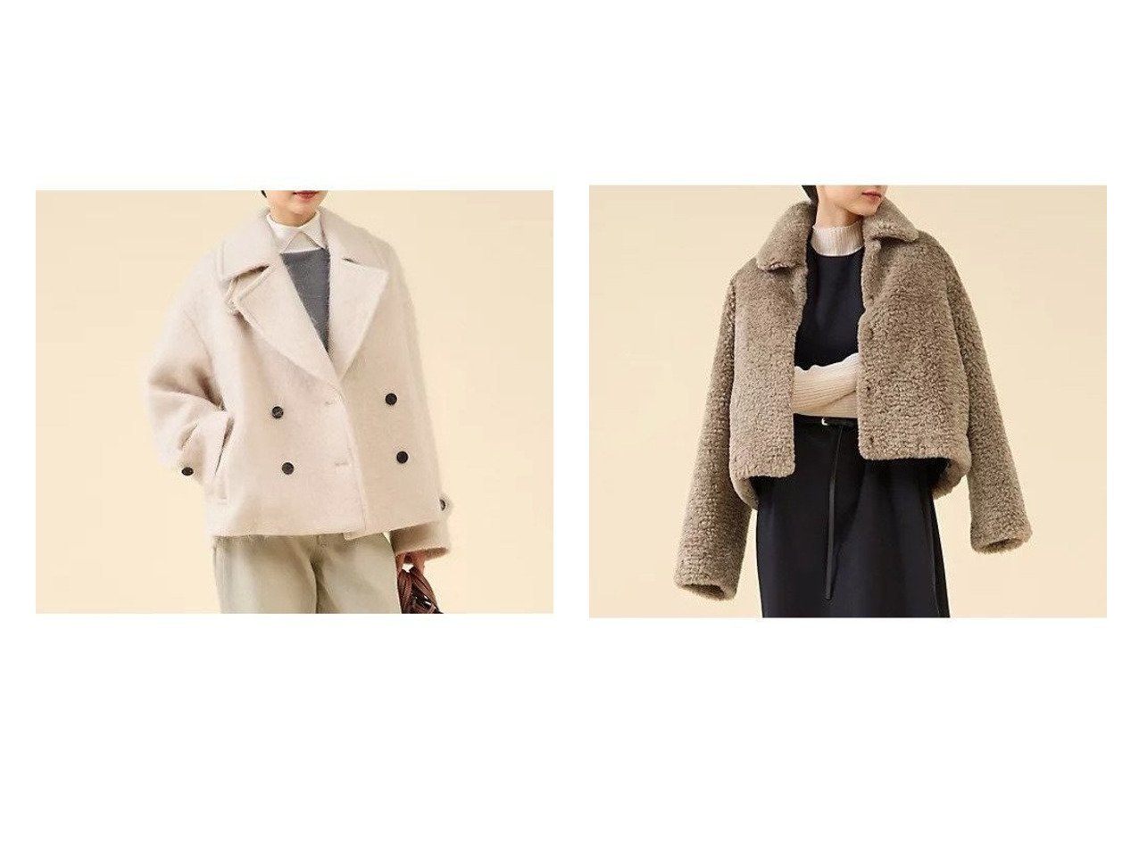 【martinique/マルティニーク】のフェイクファーブルゾン&シャギーピーコート おすすめ人気トレンドファッション通販アイテム インテリア・キッズ・メンズ・レディースファッション・服の通販 founy(ファニー) 　ファッション　Fashion　レディースファッション　Fashion for Women　アウター　Coat / Outerwear Collection　コート・ロングコート・ピーコート　Long Coats, Peacoats & More　ブルゾンジャケット・スポーティアウター　Blouson Jackets　おすすめ　Recommended / Our Picks　クラシック　Classic, Timeless Style　ビッグ　Big, Oversized　エレガント 上品　Elegant　定番　Standard, Basic Item　コンパクト　Compact, Small Size　ストレート　Straight, Straight Cut　ハーフ　Half, Half-Length　バランス　Balance, Style Balance　バルーン　Balloon, Balloon Silhouette　フェイクファー　Faux Fur, Imitation Fur　フェミニン　Feminine, Girly　フォルム　Silhouette, Form　ブルゾン　Blouson, Bomber Jacket　ブラック系　Black　ブルー系　Blue　ブラウン系　Brown　グレー系　Gray　ベージュ系　Beige　|ID:crp329100000223237