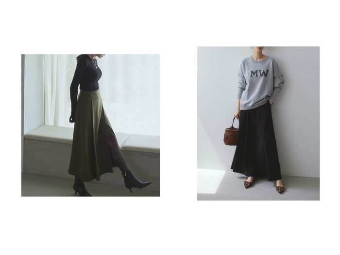 【MY WEAKNESS/マイ ウィークネス】のTrevi skirt&Suede Skirt おすすめ！トレンド、レディースファッションの通販 おすすめ人気トレンドファッション通販アイテム 人気、トレンドファッション・服の通販 founy(ファニー) ファッション Fashion レディースファッション Fashion for Women スカート Skirts くるぶし Ankle-Length アシンメトリー Asymmetrical Style プリーツ Pleats, Pleated ラップ Wrap, Wrap Design エレガント 上品 Elegant 新作・新入荷 New Arrivals / New In |ID:crp329100000223264