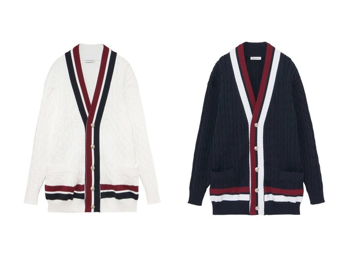 【MADISONBLUE/マディソンブルー】のTENNIS SWEATER CD セーター カーディガン おすすめ！トレンド、レディースファッションの通販 おすすめ人気トレンドファッション通販アイテム 人気、トレンドファッション・服の通販 founy(ファニー) ファッション Fashion レディースファッション Fashion for Women トップス・カットソー Cut & Sew Tops ニット Knit Tops & Sweaters カーディガン・羽織り Layered Style Cardigans レディースパーカー・カジュアルフーディー Casual Hoodies & Sweatshirts スウェット・クルーネックトップス Sweatshirts & Crewnecks / Relaxed Fit Sweat Tops カーディガン Cardigan, Knitwear スポーティ Sporty, Casual Athletic セーター Sweater, Knitwear ビッグ Big, Oversized 新作・新入荷 New Arrivals / New In |ID:crp329100000223266