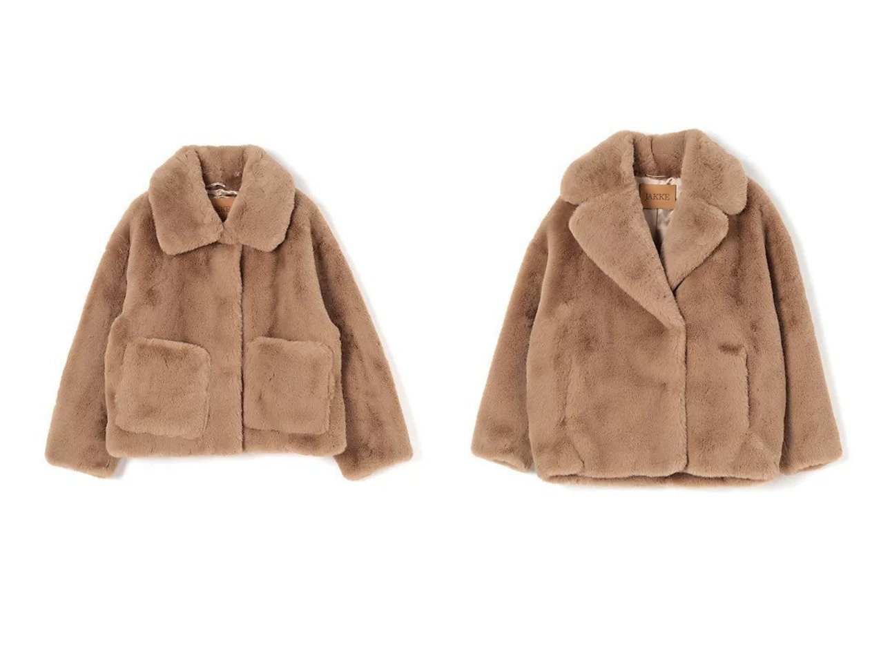 【JAKKE/ジャッキー】のRITA COAT&TRACI COAT おすすめ！トレンド、レディースファッションの通販 おすすめ人気トレンドファッション通販アイテム インテリア・キッズ・メンズ・レディースファッション・服の通販 founy(ファニー) 　ファッション　Fashion　レディースファッション　Fashion for Women　アウター　Coat / Outerwear Collection　コート・ロングコート・ピーコート　Long Coats, Peacoats & More　2025年　2025　2025-2026秋冬・A/W　Autumn/Winter 2025–26 AW25–26　ショート　Short, Short Length　ポケット　Pocket, Pocket Detail　今季　This Season, Current Season　ムートン　Shearling, Mouton　ブラウン系　Brown　ブラック系　Black　|ID:crp329100000223275