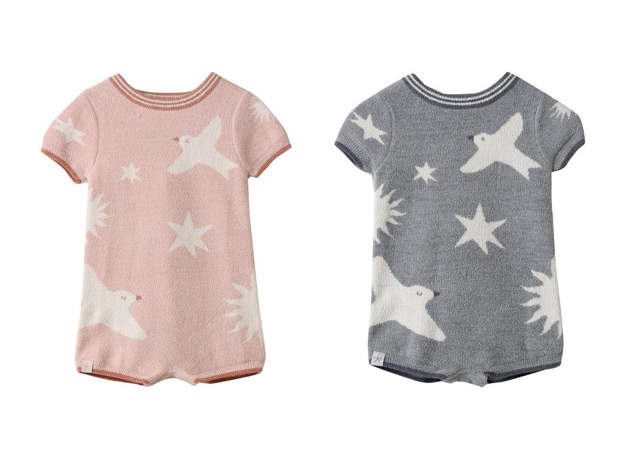 【BAREFOOT DREAMS / KIDS/ベアフットドリームス】の【Baby】コージーシックウルトラライト スパロウ ロンパース KIDS,BABY おすすめ！トレンド、キッズファッションの通販 おすすめ人気トレンドファッション通販アイテム インテリア・キッズ・メンズ・レディースファッション・服の通販 founy(ファニー) 　ファッション　Fashion　キッズファッション　Fashion for Kids　シンプル　Simple, Minimal　ベビー　Baby, Babywear　ロンパース　Romper, Jumpsuit　新作・新入荷　New Arrivals / New In　レッド系　Red　ブルー系　Blue　|ID:crp329100000223284