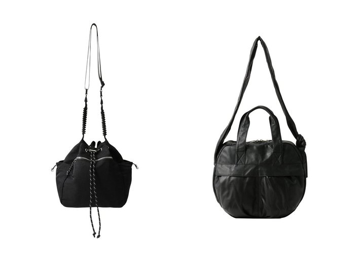 【MAISON SPECIAL/メゾンスペシャル】のドローストリングバッグ&レザーヘルメットバッグ おすすめ！トレンド、レディースファッションの通販 おすすめ人気トレンドファッション通販アイテム 人気、トレンドファッション・服の通販 founy(ファニー) ファッション Fashion レディースファッション Fashion for Women バッグ Bags ユニセックス Unisex, Genderless コンパクト Compact, Small Size スタイリッシュ Stylish, Fashionable フォルム Silhouette, Form ポケット Pocket, Pocket Detail モノトーン Monotone, Black and White 巾着 Drawstring Bag, Kinchaku 新作・新入荷 New Arrivals / New In |ID:crp329100000223297