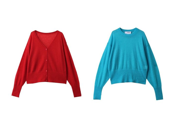 【three dots/スリー ドッツ】のスーパーキッドモヘヤミックス カーディガン&スーパーキッドモヘヤミックス トップ おすすめ！トレンド、レディースファッションの通販 おすすめ人気トレンドファッション通販アイテム 人気、トレンドファッション・服の通販 founy(ファニー) 　ファッション　Fashion　レディースファッション　Fashion for Women　トップス・カットソー　Cut & Sew Tops　ニット　Knit Tops & Sweaters　カーディガン・羽織り　Layered Style Cardigans　カジュアルプルオーバー・ニットトップス　Pullovers & Knit Tops / Casual Pullovers　カーディガン　Cardigan, Knitwear　新作・新入荷　New Arrivals / New In　|ID:crp329100000223339