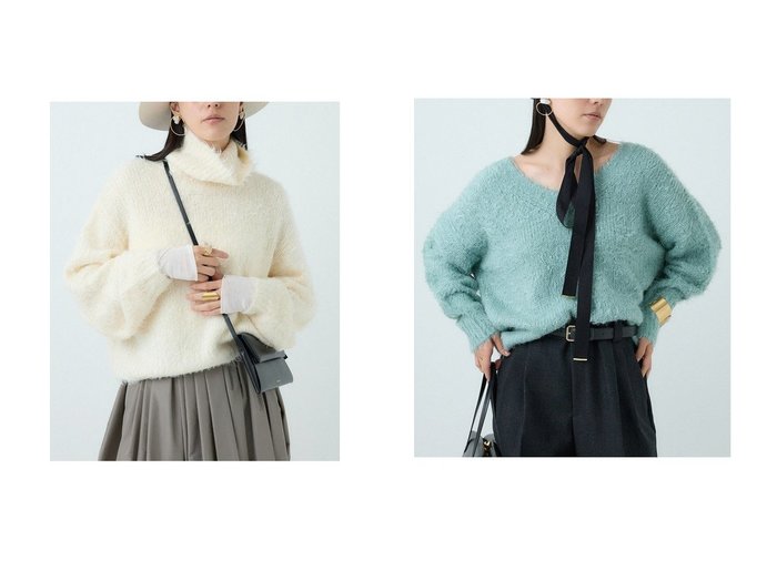 【Chaos/カオス】のシルファータートルニット&シルファーVネックニット おすすめ！トレンド、レディースファッションの通販 おすすめ人気トレンドファッション通販アイテム 人気、トレンドファッション・服の通販 founy(ファニー) ファッション Fashion レディースファッション Fashion for Women トップス・カットソー Cut & Sew Tops ニット Knit Tops & Sweaters カジュアルプルオーバー・ニットトップス Pullovers & Knit Tops / Casual Pullovers Vネックトップス V-Neck Tops / V-Cut Neckline Shirts おすすめ Recommended / Our Picks シルク Silk, 100% Silk シンプル Simple, Minimal タートル Turtleneck, Turtle Collar ループ Loop, Loop Knit 新作・新入荷 New Arrivals / New In 秋 Autumn |ID:crp329100000223360
