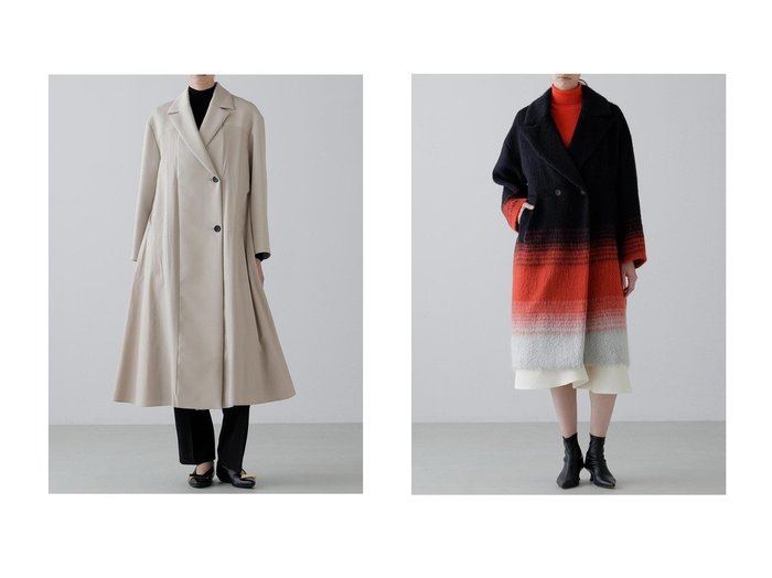 【ADORE/アドーア】のタフタコンビトリプルクロスコート&グラデーションシャギーコート おすすめ！トレンド、レディースファッションの通販 おすすめ人気トレンドファッション通販アイテム 人気、トレンドファッション・服の通販 founy(ファニー) ファッション Fashion レディースファッション Fashion for Women アウター Coat / Outerwear Collection コート・ロングコート・ピーコート Long Coats, Peacoats & More アンゴラ Angora Knitwear グラデーション Gradient, Ombre ロング Long, Long-Length 新作・新入荷 New Arrivals / New In コンビ Combo, Combination Style タフタ Taffeta, Structured Fabric トリプル Triple, Three Layers フェミニン Feminine, Girly マニッシュ Mannish, Boyish ライナー Liner, Inner Layer 冬 Winter / This Winter 羽織 Haori, Light Jacket |ID:crp329100000223393