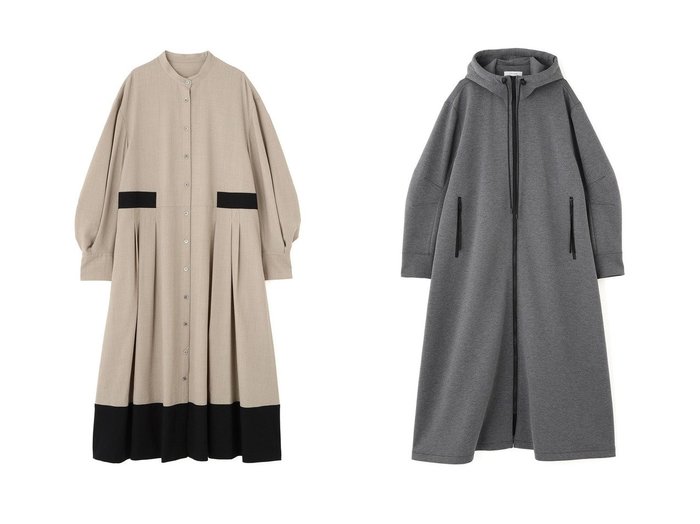 【ADORE/アドーア】のエアダンボールワンピース&ハイツイストツイルワンピース おすすめ！トレンド、レディースファッションの通販 おすすめ人気トレンドファッション通販アイテム 人気、トレンドファッション・服の通販 founy(ファニー) ファッション Fashion レディースファッション Fashion for Women ワンピース Dresses チュニック Tunic Tops & Dresses なめらか Smooth, Silky Texture ジップ Zip, Zipper チュニック Tunic, Long Top フロント Front, Front Design ロング Long, Long-Length 新作・新入荷 New Arrivals / New In |ID:crp329100000223399